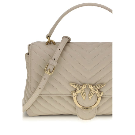 PINKO Beige Love Lady Handbag
