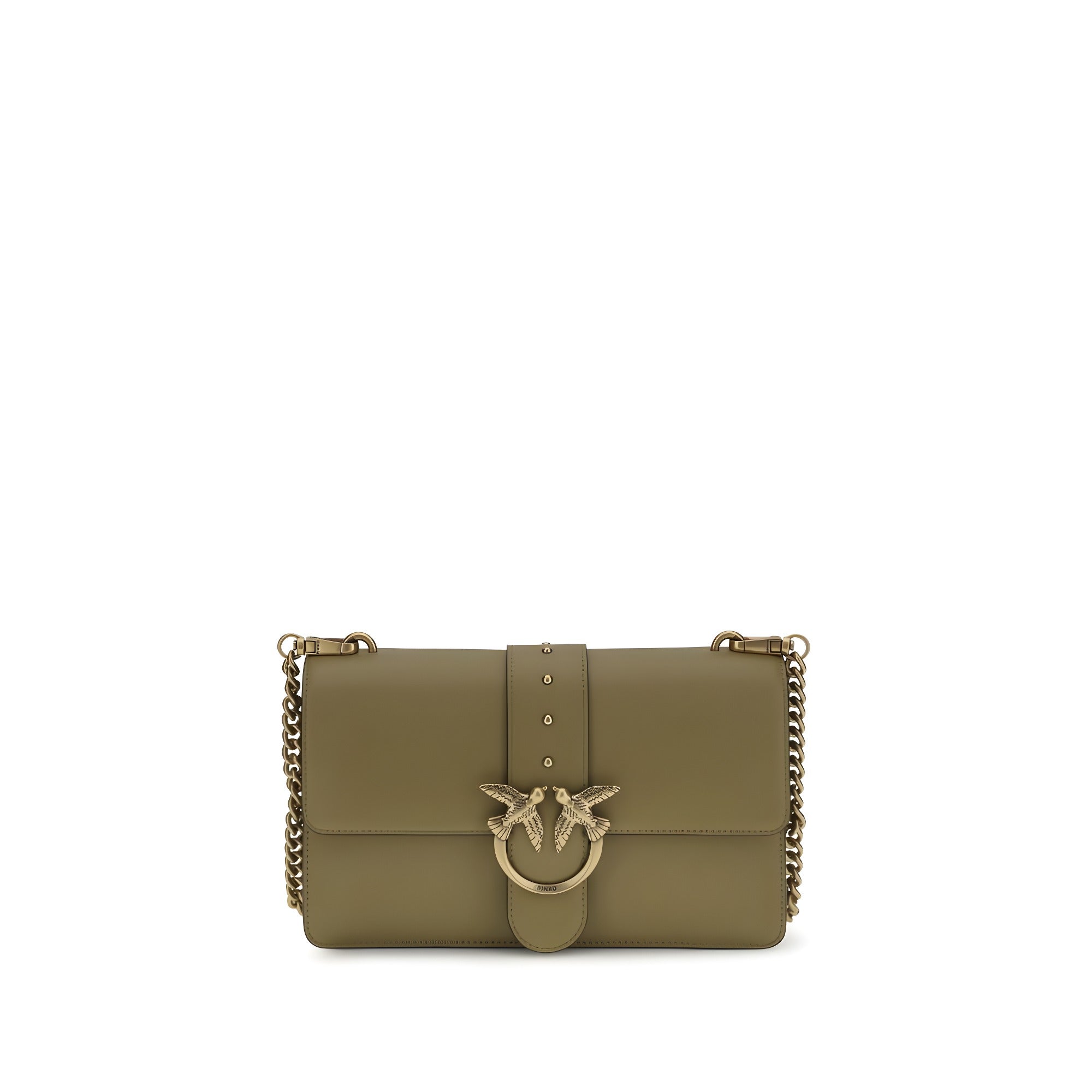 PINKO Bicolor Calf Leather Shoulder Bag