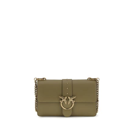 PINKO Bicolor Calf Leather Shoulder Bag