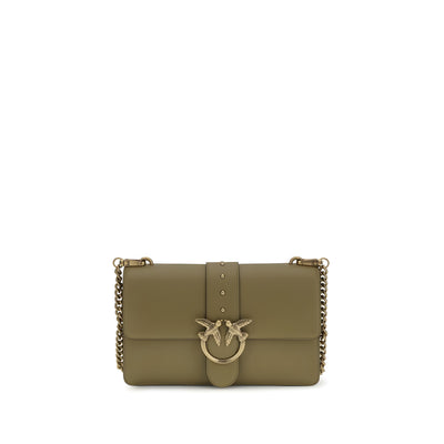 PINKO Bicolor Calf Leather Shoulder Bag