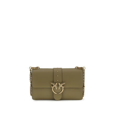 PINKO Bicolor Calf Leather Shoulder Bag