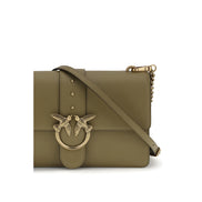PINKO Bicolor Calf Leather Shoulder Bag