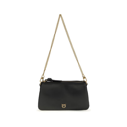 PINKO Black Double Mini Shoulder Bag