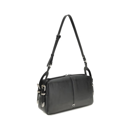 PINKO Black Keeper Medium Shoulder Bag