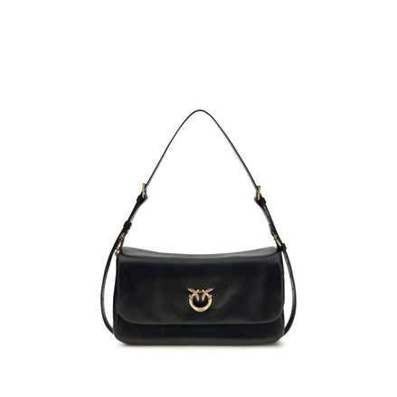PINKO Black Love Click Soft Horizontal Shoulder Bag