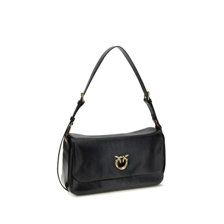 PINKO Black Love Click Soft Horizontal Shoulder Bag