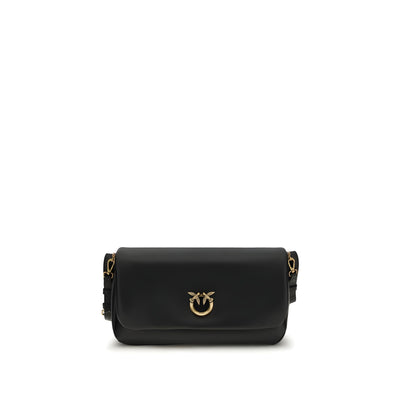 PINKO Black Baguette Soft Shoulder Bag