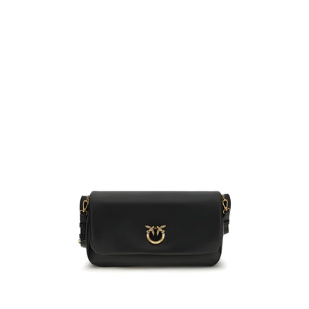 PINKO Black Baguette Soft Shoulder Bag