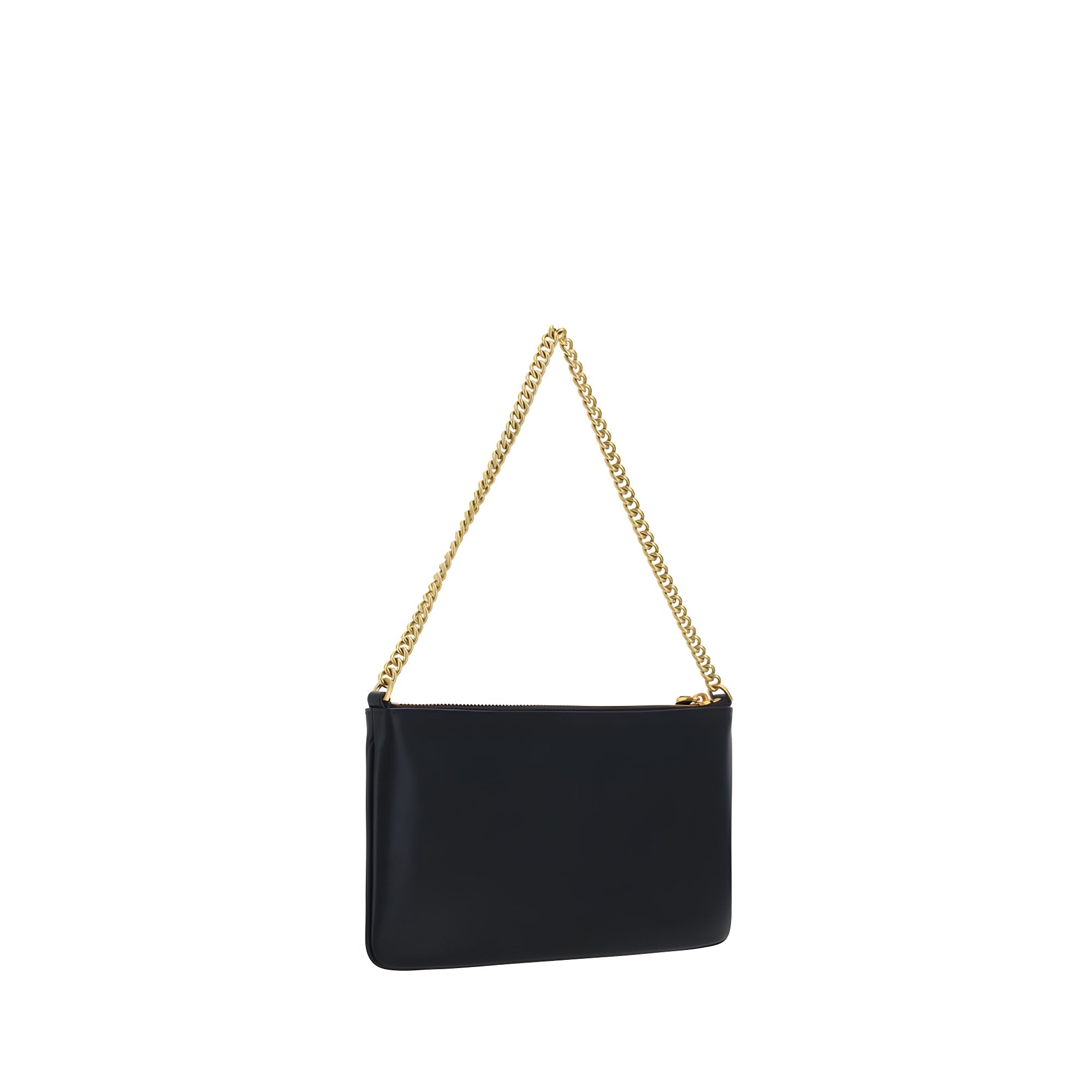 PINKO Black Calf Leather Shoulder Bag