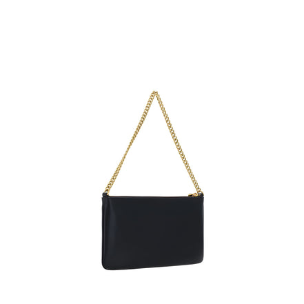 PINKO Black Calf Leather Shoulder Bag