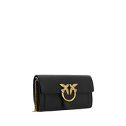 PINKO Black Calf Leather Wallet