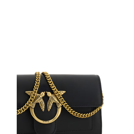 PINKO Black Calf Leather Wallet