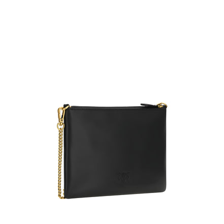 PINKO Black Compact Zip Shoulder Bag