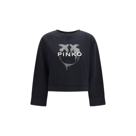 PINKO Black Cotton Sweatshirt