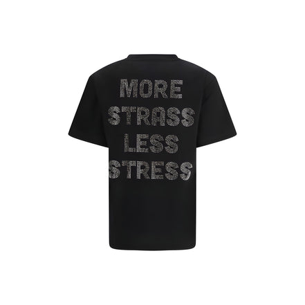 PINKO Black Rhinestone T-Shirt