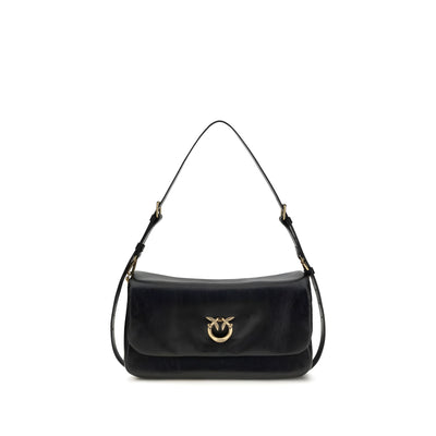 PINKO Black Love Click Soft Horizontal Shoulder Bag
