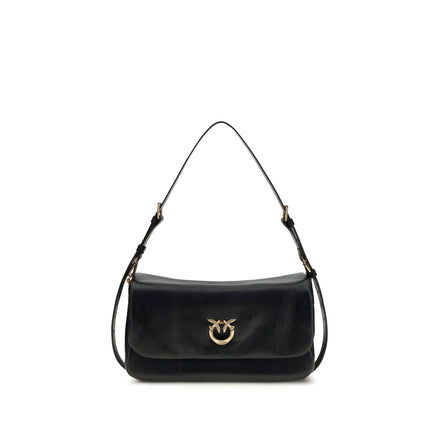PINKO Black Love Click Soft Horizontal Shoulder Bag