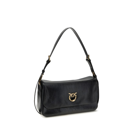 PINKO Black Love Click Soft Horizontal Shoulder Bag