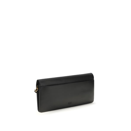 PINKO Black Love Medium Clutch Bag
