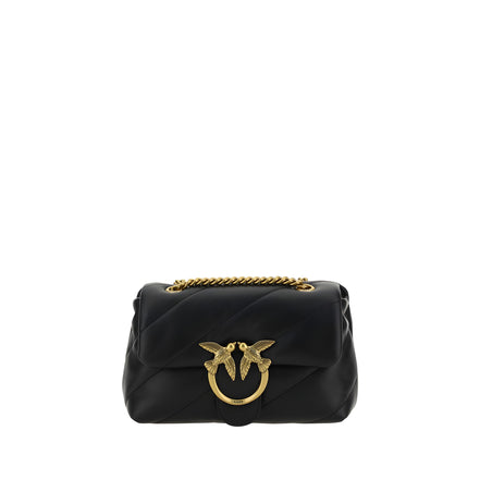 PINKO Black Love Mini Puff Shoulder Bag