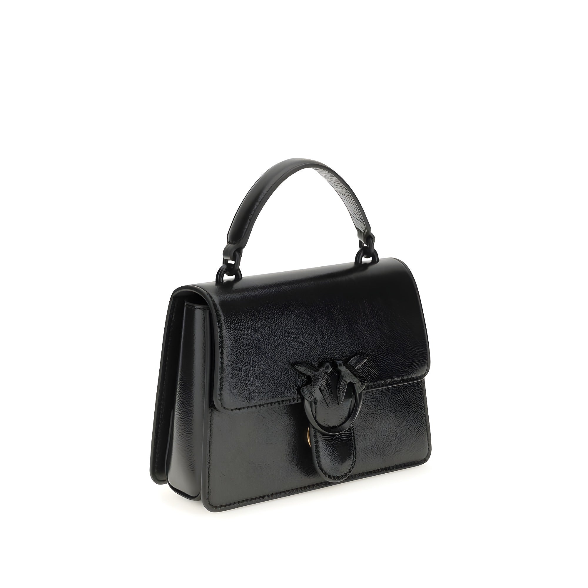 PINKO Black Love One Top Mini Handbag