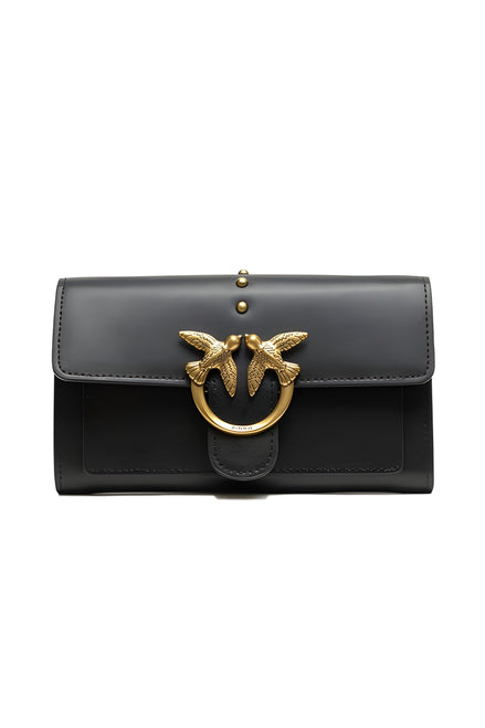 PINKO Black Simply Love One Mini Shoulder Bag