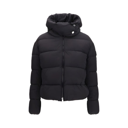PINKO Black Nylon Full-Length Jacket