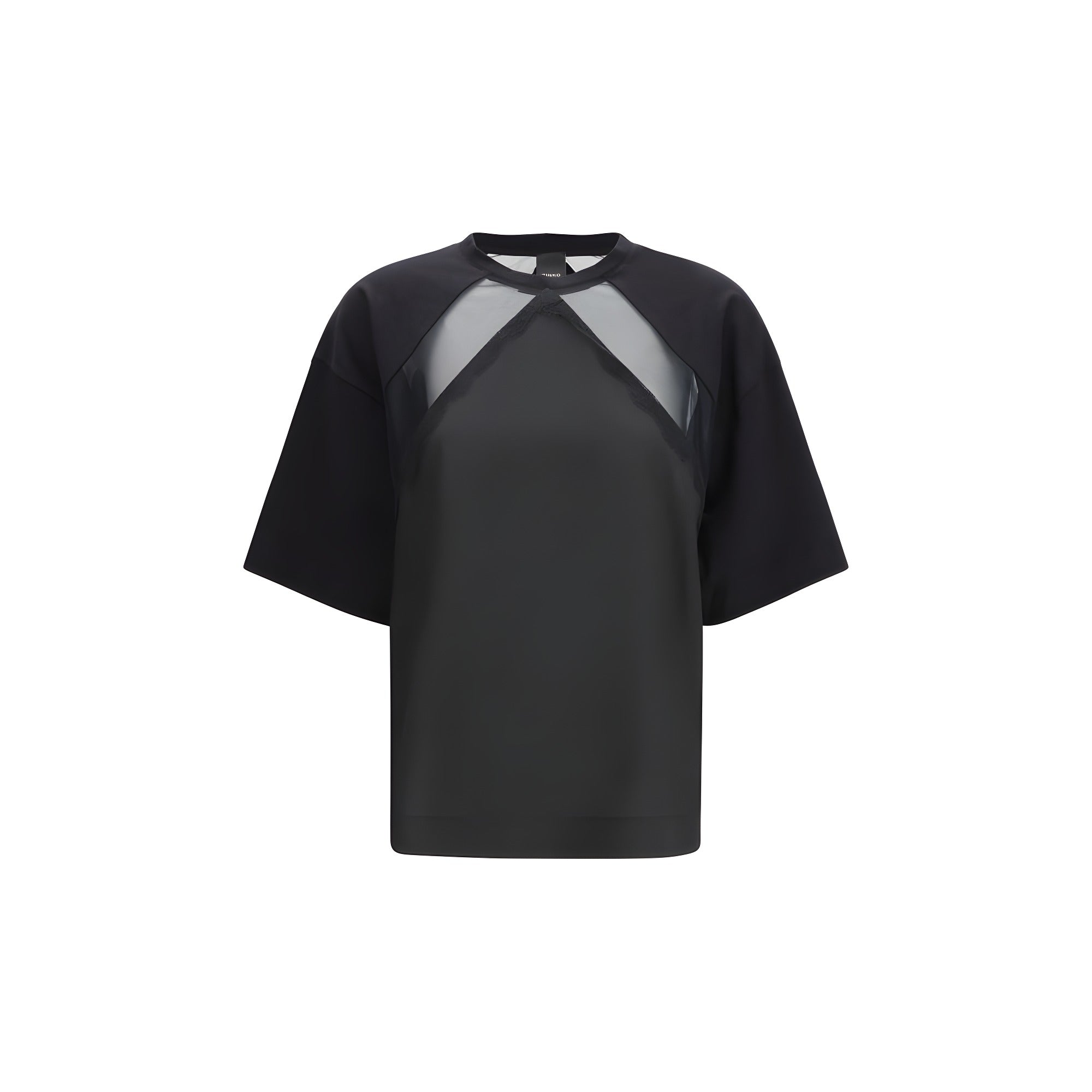 PINKO Black Stephanie Lace T-Shirt