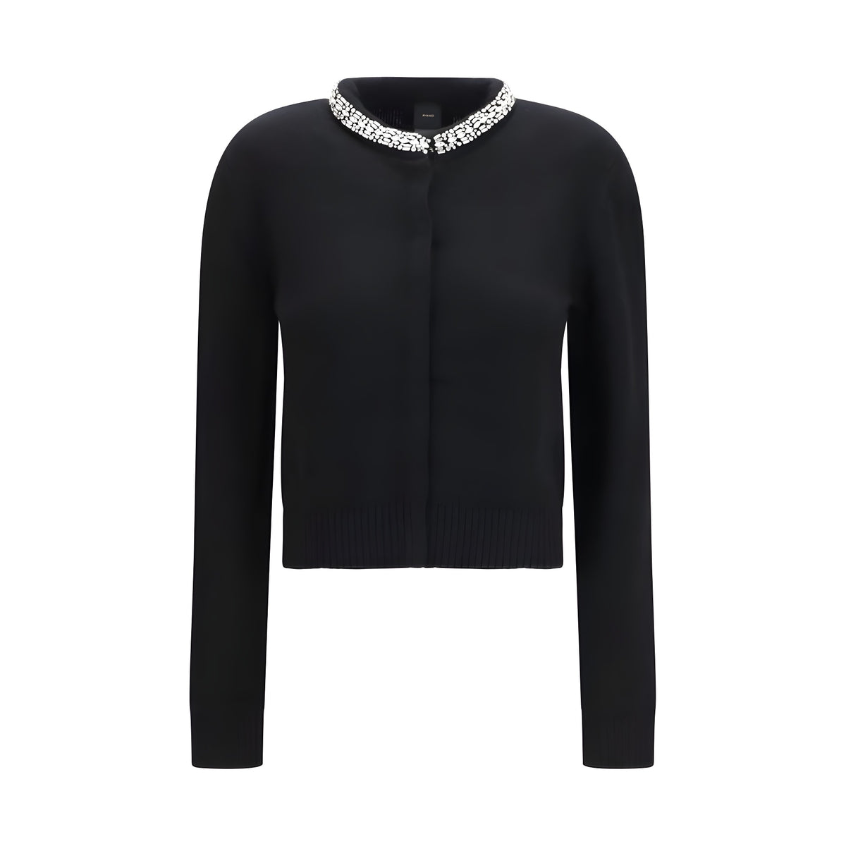 PINKO Black Wool Cardigan