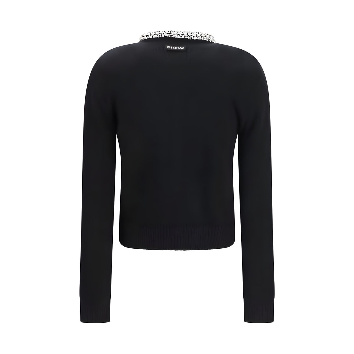 PINKO Black Wool Cardigan
