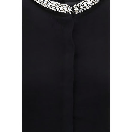 PINKO Black Wool Cardigan