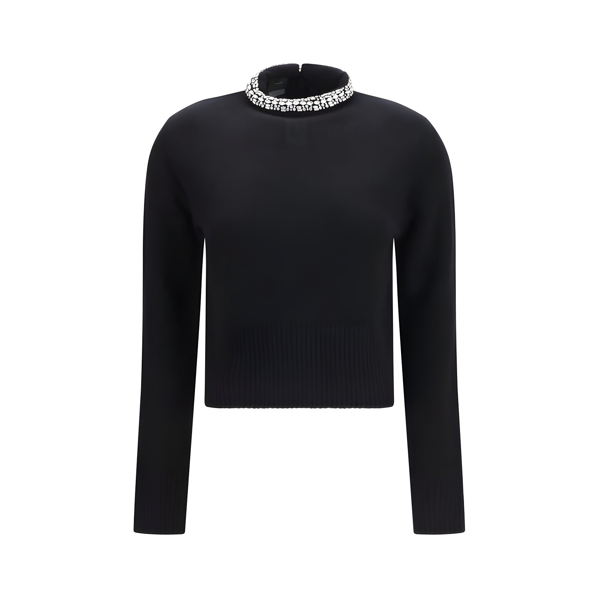 PINKO Black Wool Oves Aries Sweatshirt