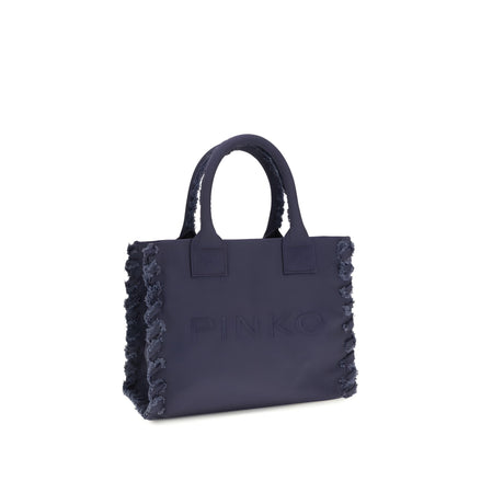 PINKO Blue Logo Tote Bag