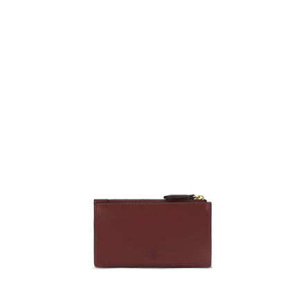 PINKO Bordeaux Calf Leather Cardholder