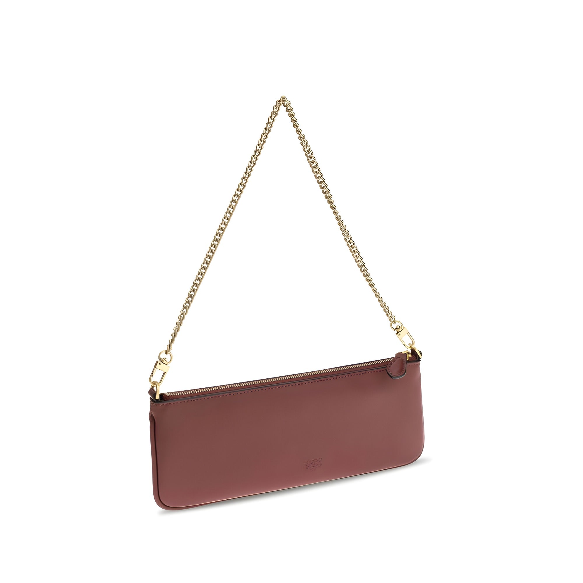 PINKO Bordeaux Calf Leather Shoulder Bag