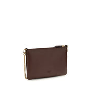 PINKO Bordeaux Calf Leather Shoulder Bag