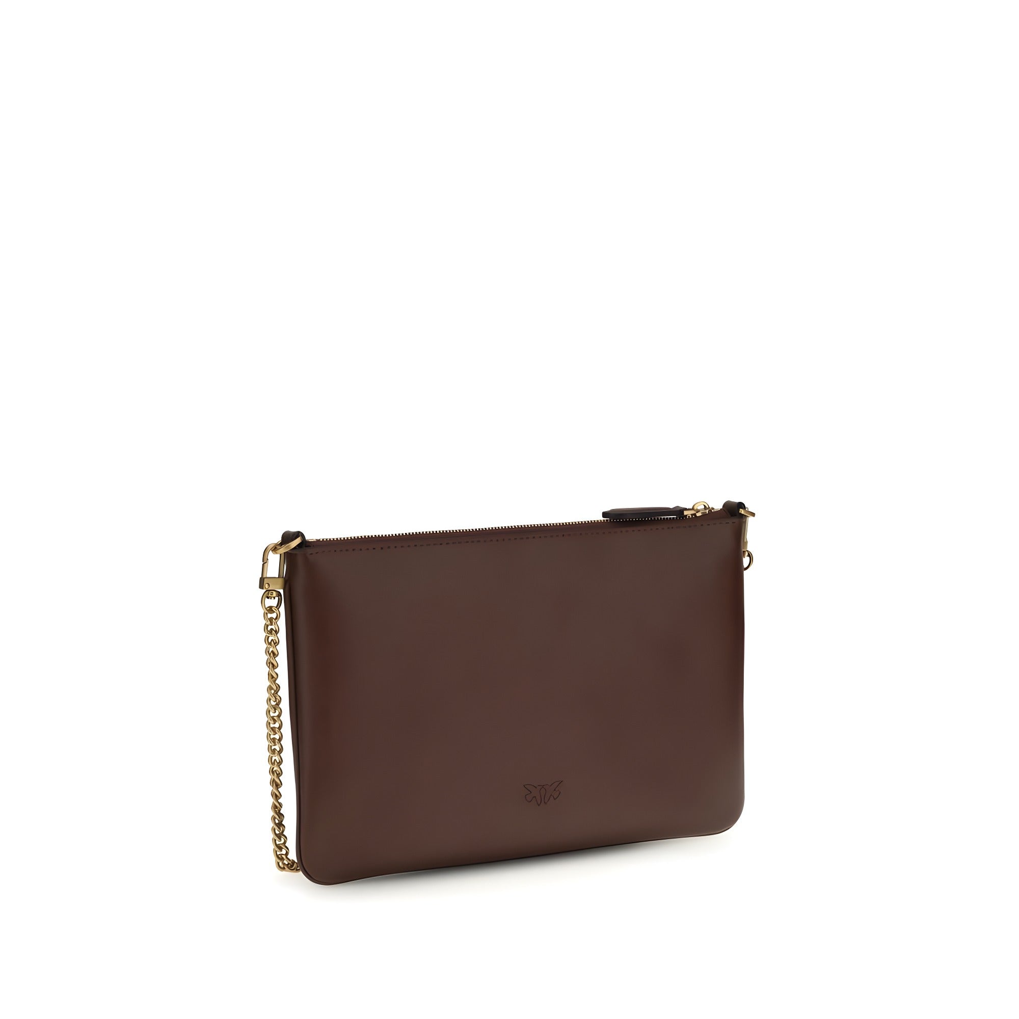 PINKO Bordeaux Calf Leather Shoulder Bag