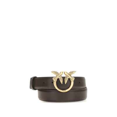 PINKO Brown Leather Regular Belt
