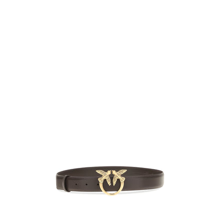 PINKO Brown Leather Regular Belt