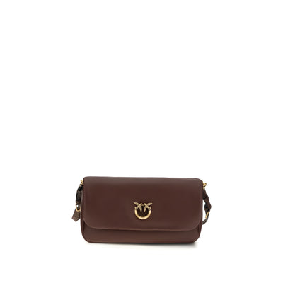 PINKO Brown Baguette Soft Shoulder Bag