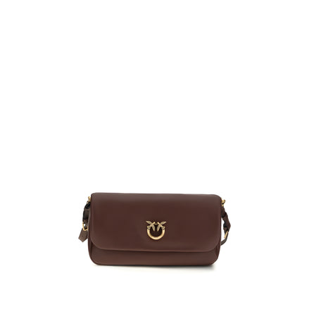 PINKO Brown Baguette Soft Shoulder Bag