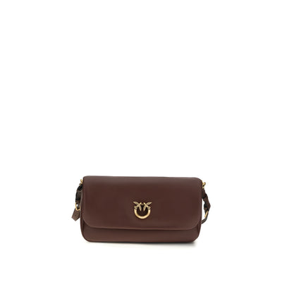 PINKO Brown Baguette Soft Shoulder Bag