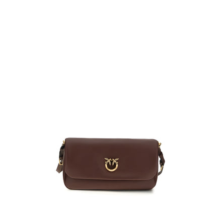 PINKO Brown Baguette Soft Shoulder Bag