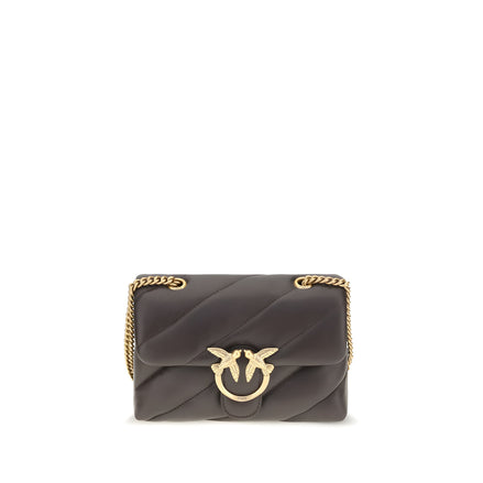 PINKO Brown Leather Shoulder Bag