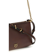 PINKO Brown Double Mini Shoulder Bag