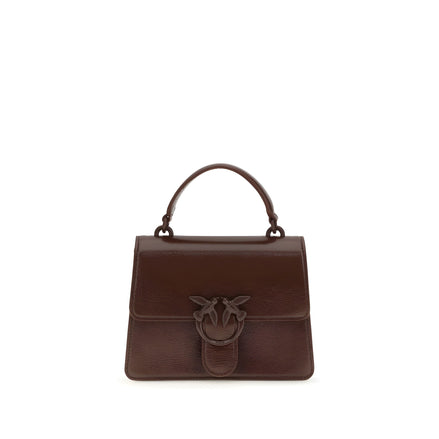 PINKO Brown Love One Top Mini Handbag