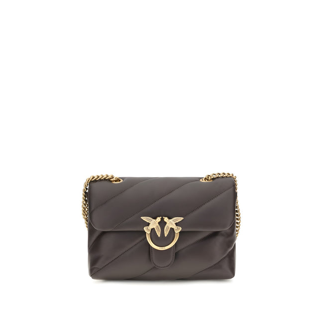 PINKO Brown Leather Shoulder Bag