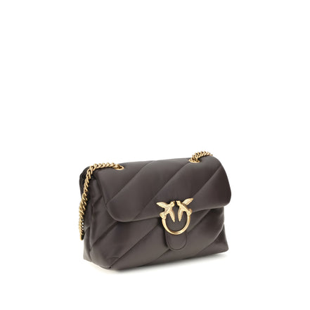 PINKO Brown Leather Shoulder Bag