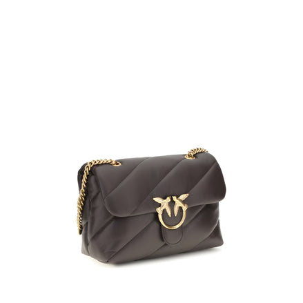 PINKO Brown Leather Shoulder Bag