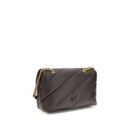 PINKO Brown Leather Shoulder Bag